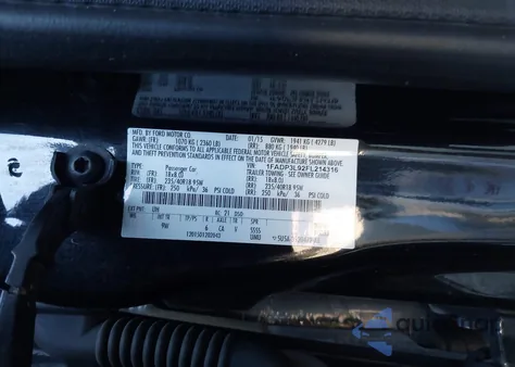 2015 Ford Focus St из США, поврежденный, VIN 1FADP3L92FL214316